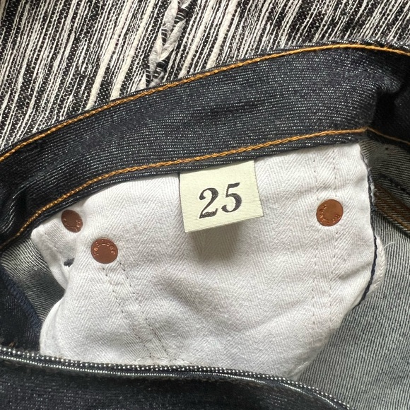 Railcar women raw denim selvedge jeans size 25 - almost new - Picture 5 of 6